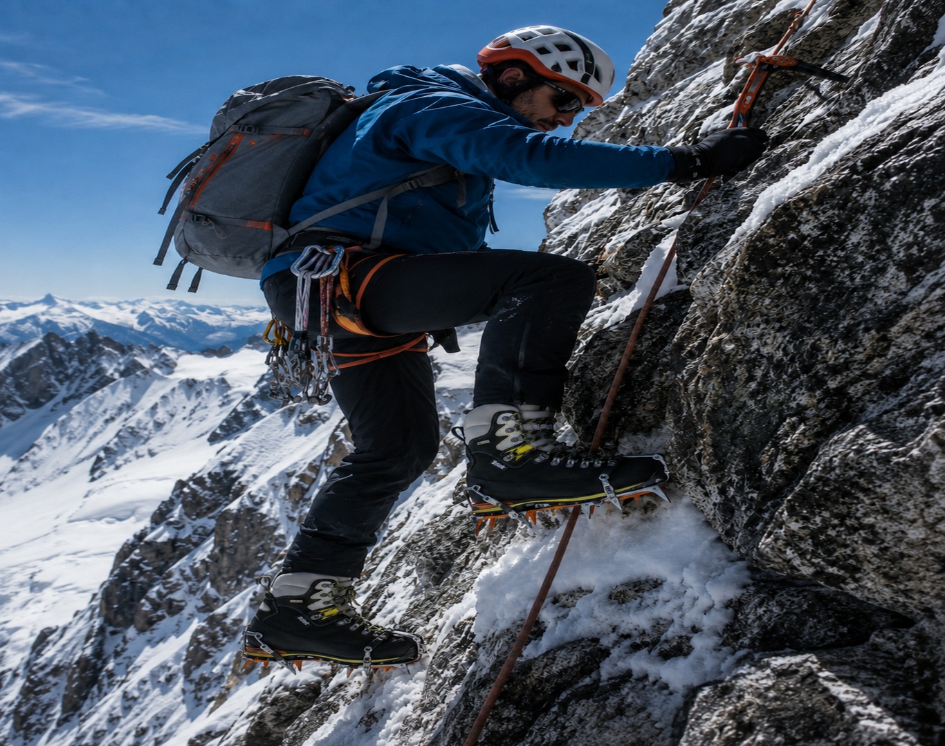 Botas de alta montaña para escalada técnica alpina